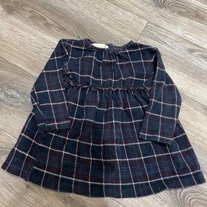 3/$30- Girls size 3/4 plaid “Zara” long sleeve dress